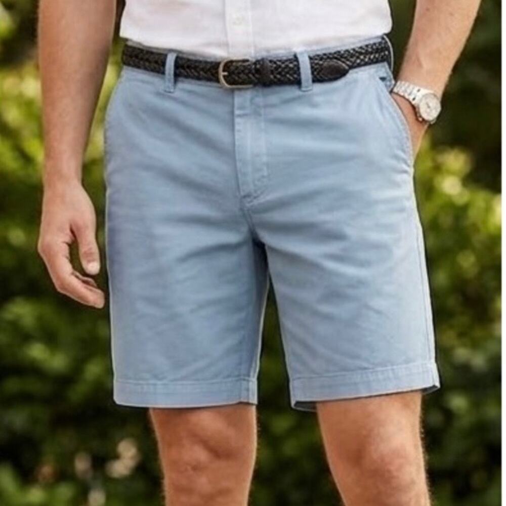 J Crew Preppy Cotton Blend 9" Chino Short Men's 38 Blue